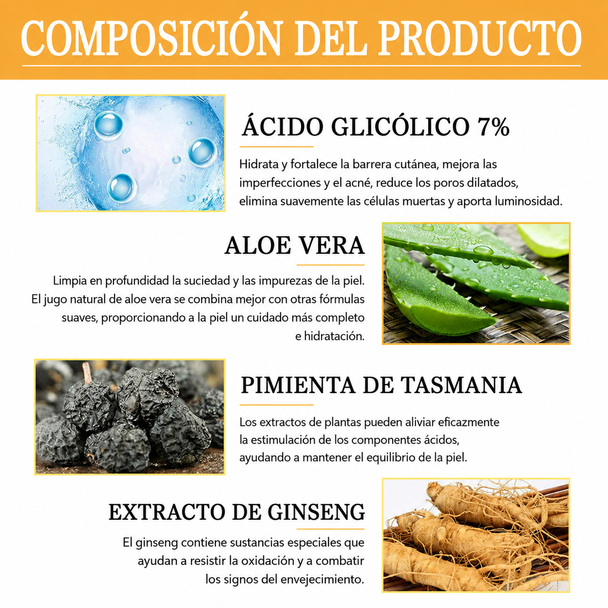 Tónico Exfoliante con Ácido Glicólico 7%